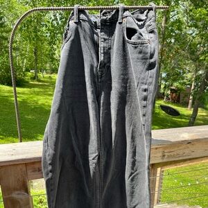 Zara High Waist, Straight Leg Jeans